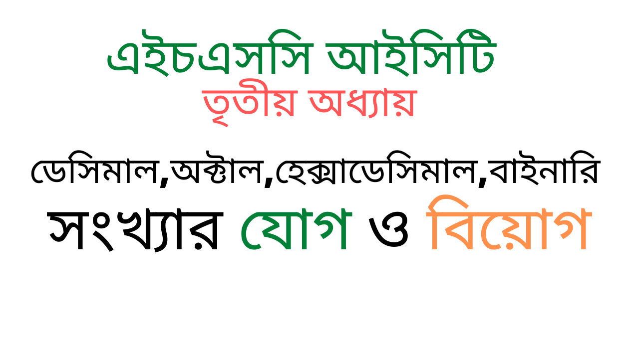 দুটি ভিন্ন সংখ্যা পদ্ধতির মধ্যে যোগের নিয়ম: